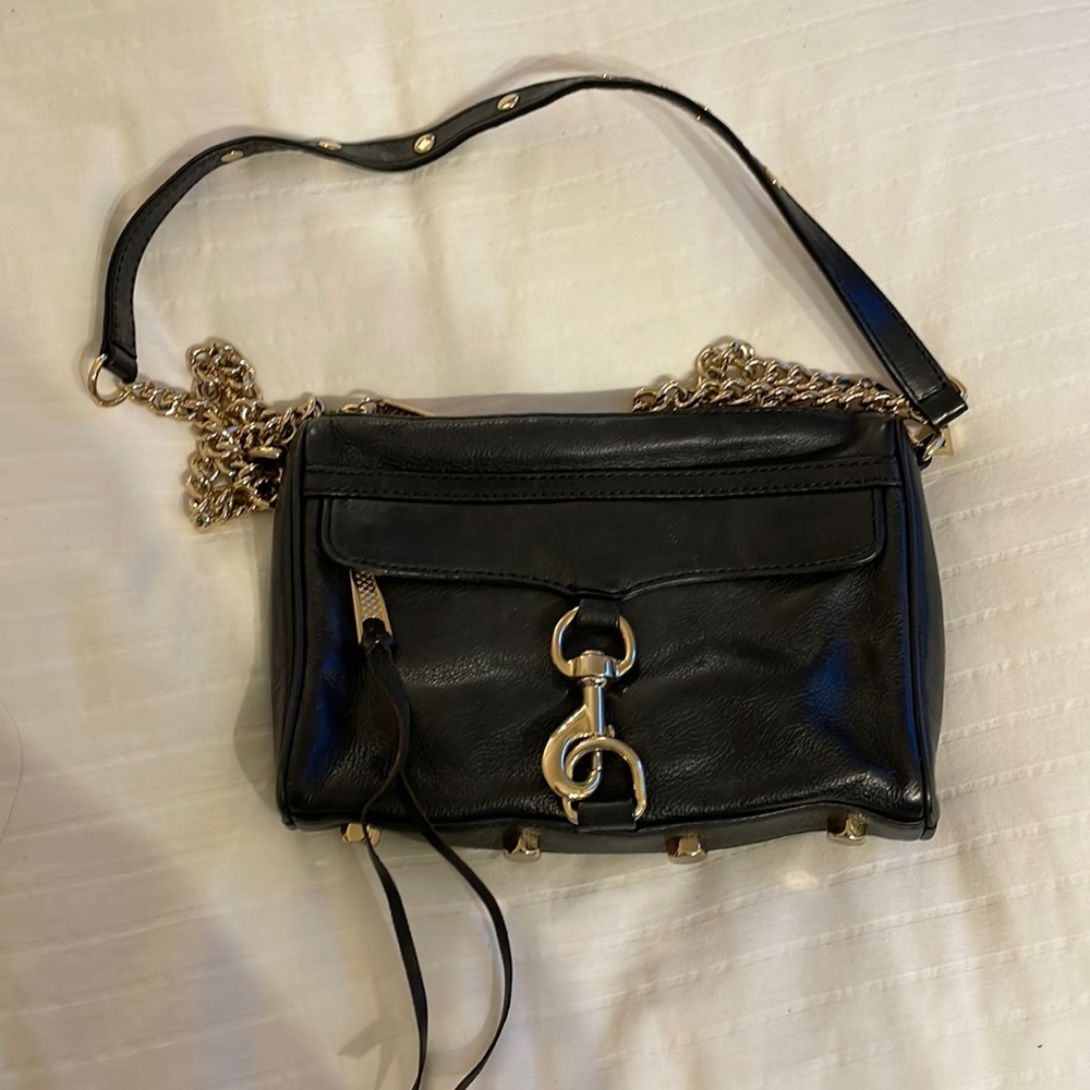Rebecca Minkoff Mini MAC Crossbody Black/Gold